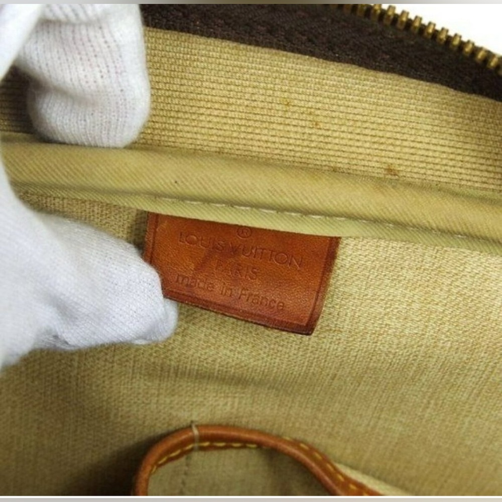 Louis Vuitton Satchel Bag Deauville Bowling Monogram canvas. Authentic - Picture 11 of 12